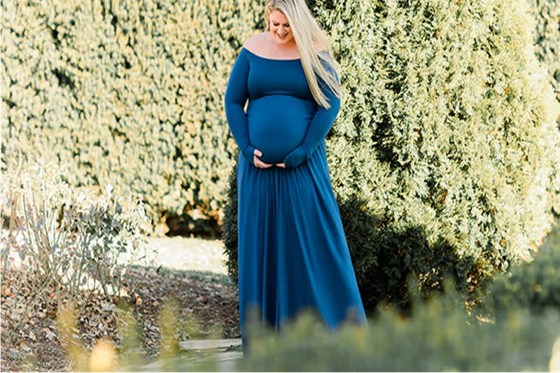 Hoe maak je een zwangerschapsjurk voor fotografie