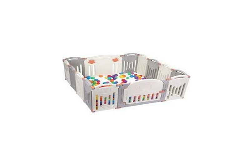 Hoe een kinderbox met 8 panelen te vouwen